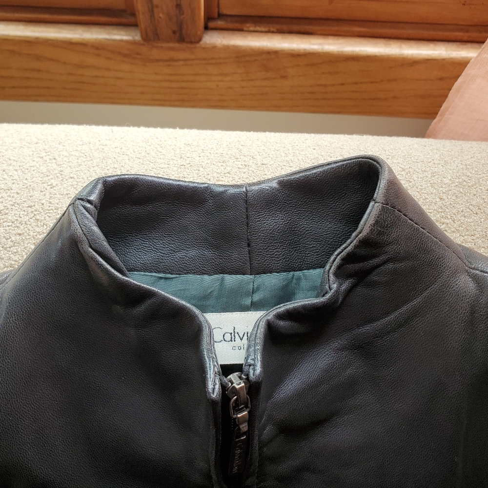 Calvin Klein leather jacket - Picture 7 of 15
